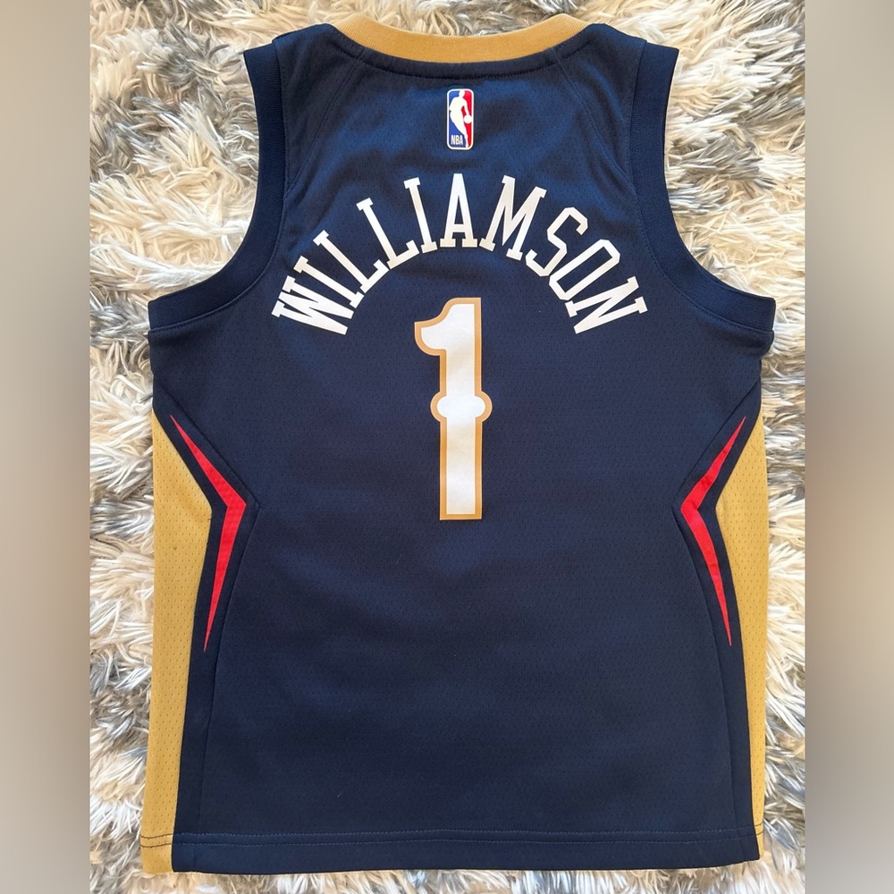 Youth Small Size 8 Official New Orleans Pelicans (Zion Williams) NBA Jersey